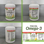 Omega-3 Fish Oil Triple Strength – Burpless Lemon

