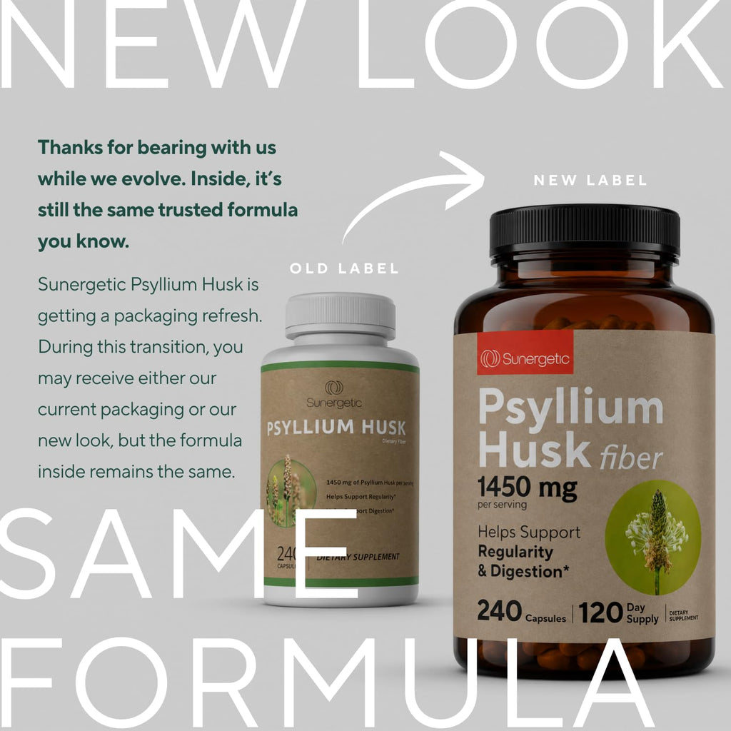 Sunergetic Psyllium Husk Fiber Capsule 1450mg

