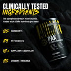 Animal Pak All-in-One Multivitamin for Daily Performance

