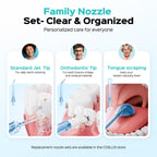 COSLUS C51 Portable Water Flosser - 3 Modes & 6 Settings

