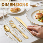 WDF Disposable Plastic Silverware Set | Heavy-Duty Cutlery

