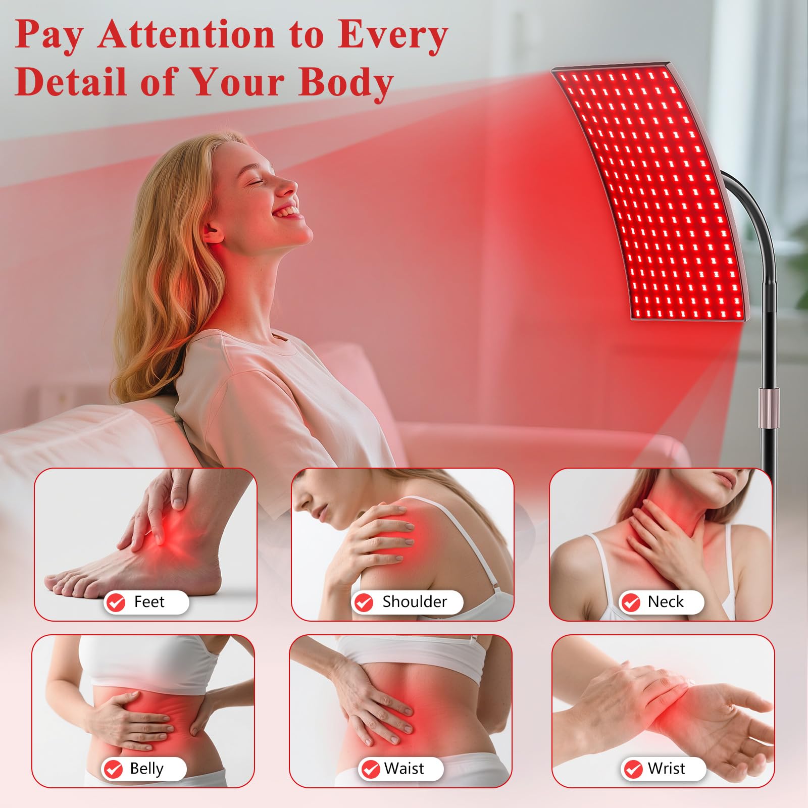Red Light Therapy Panel by XMZXMZ for Body and Face


