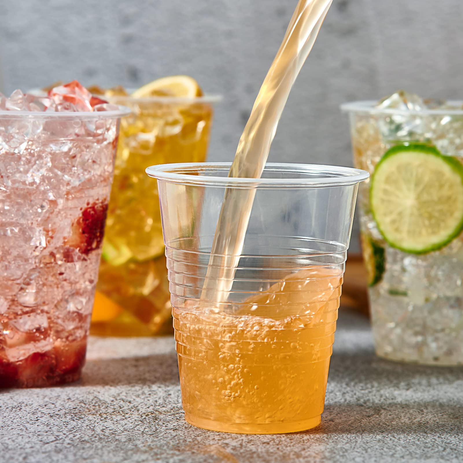 Lilymicky Clear Plastic Cups | Disposable Party Cups

