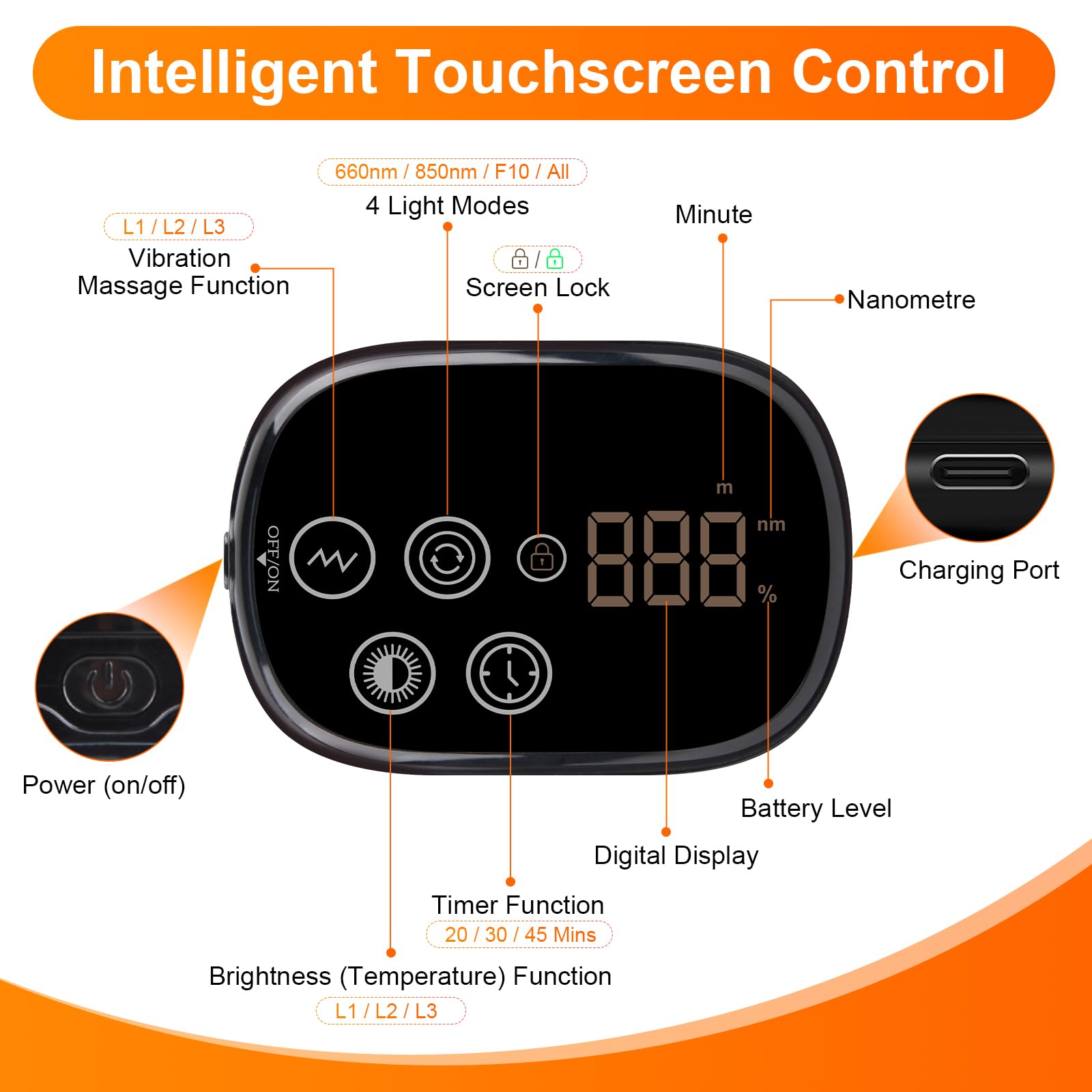 Knee Massager with Heat, Red Light Therapy, and Vibration

