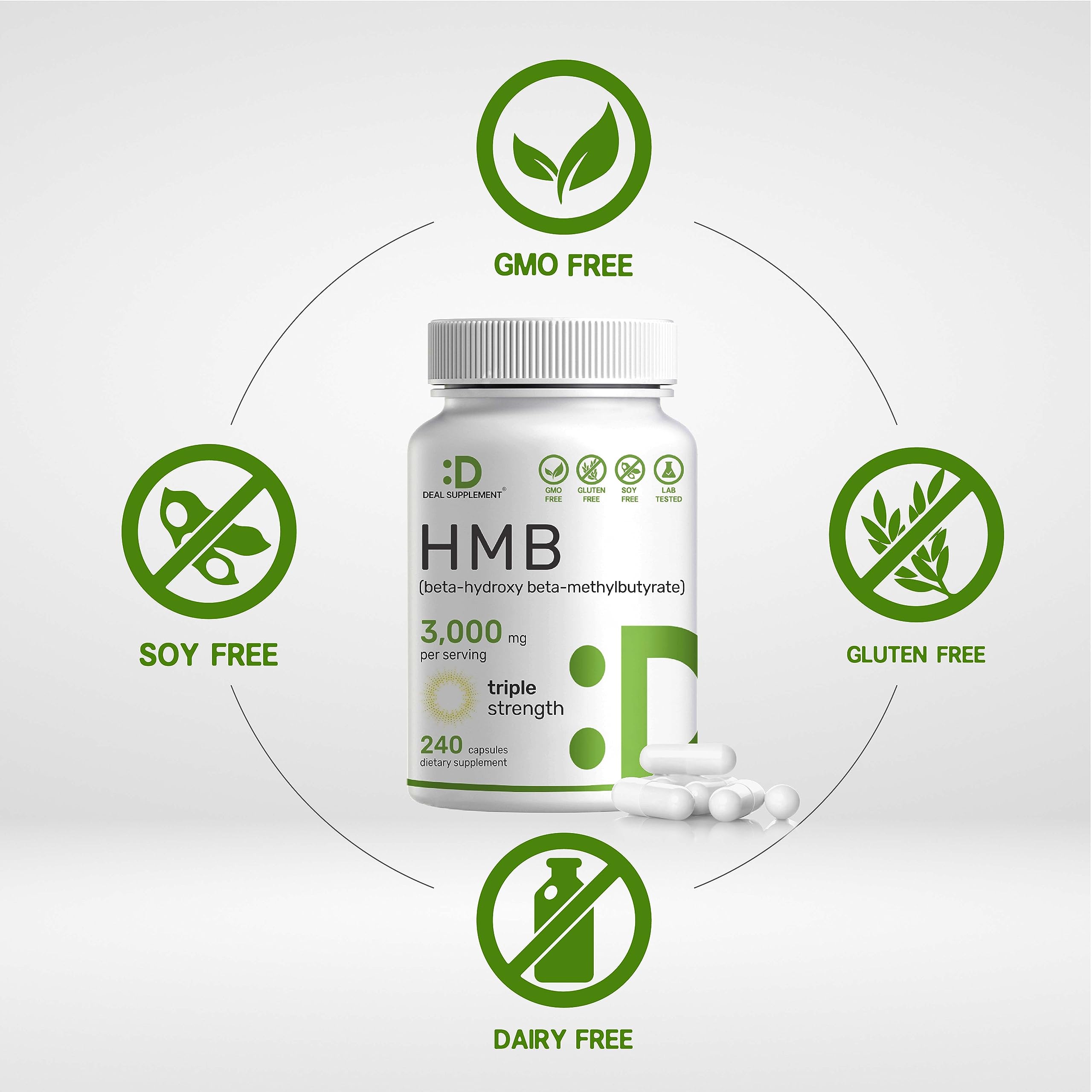 Deal Supplements HMB Calcium for Muscle Support

