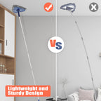 JEHONN Wall Mop 82-Inch Reach | 3-in-1 Duster with Pads

