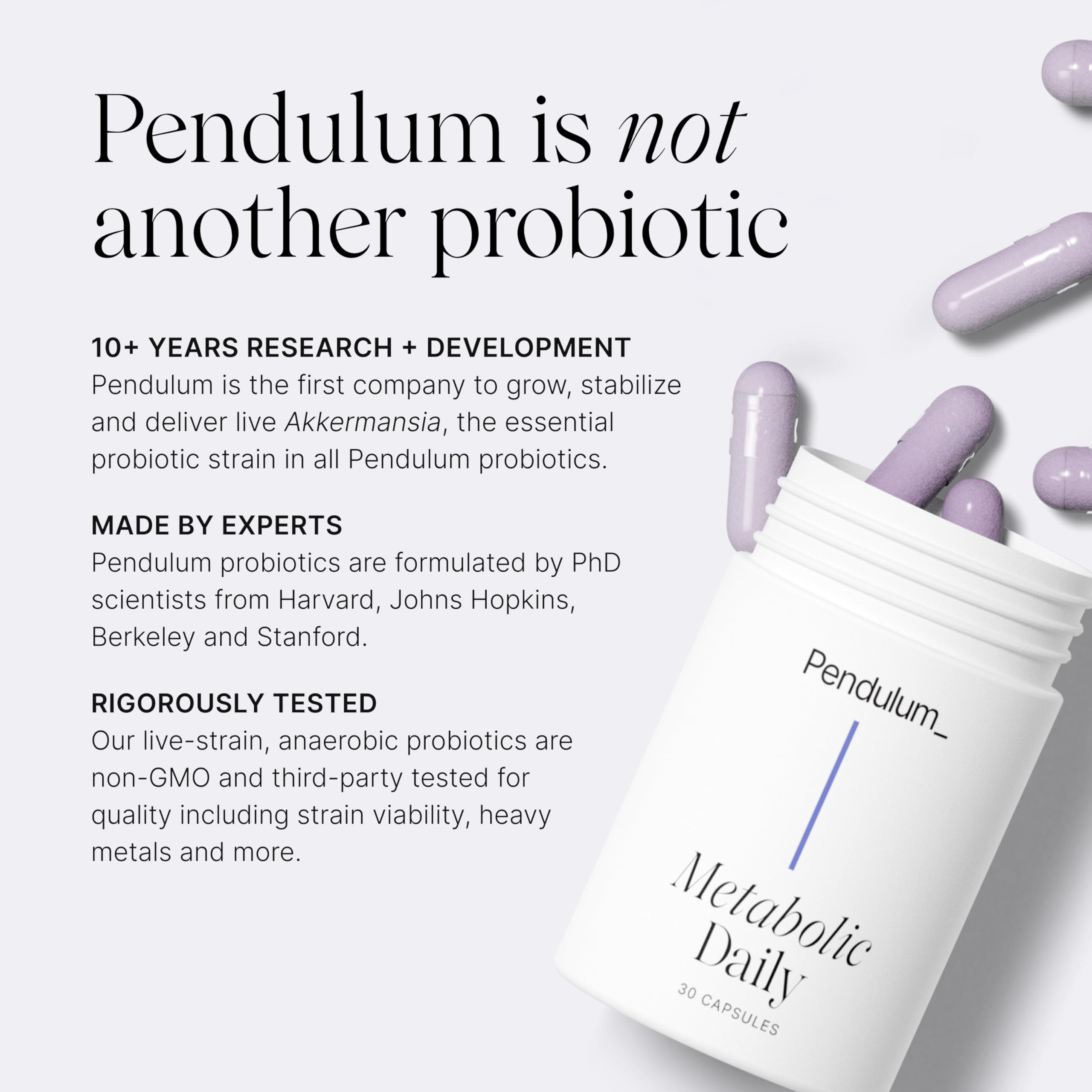 Pendulum Metabolic Daily Probiotic with Akkermansia

