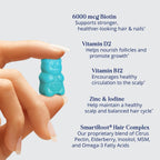 SugarbearPRO Hair Vitamin Gummy Biotin 6000mcg


