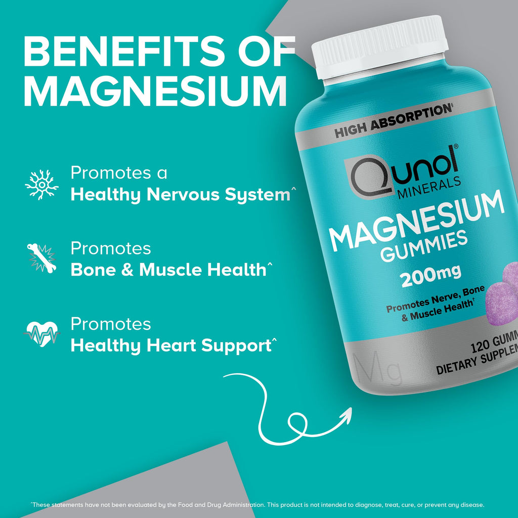 Qunol Magnesium Gummies High Absorption 200 mg

