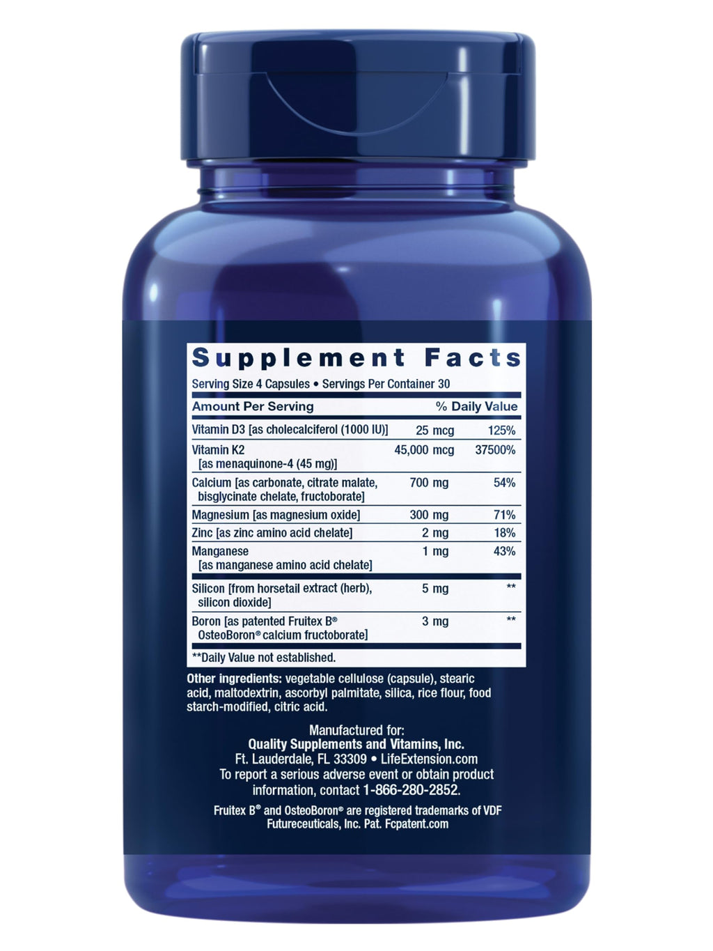 Life Extension Calcium Supplement – Bone Restore Elite


