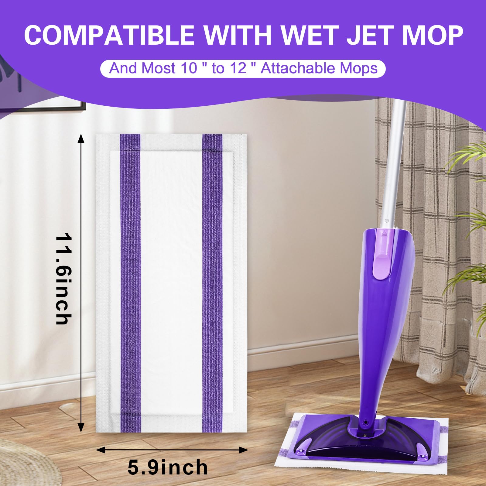 WetJet Mop Pad Refills – Disposable Microfiber Cleaning Pads

