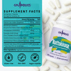 Nattokinase Organic Supplement with Serrapeptase, Bromelain, Curcumin

