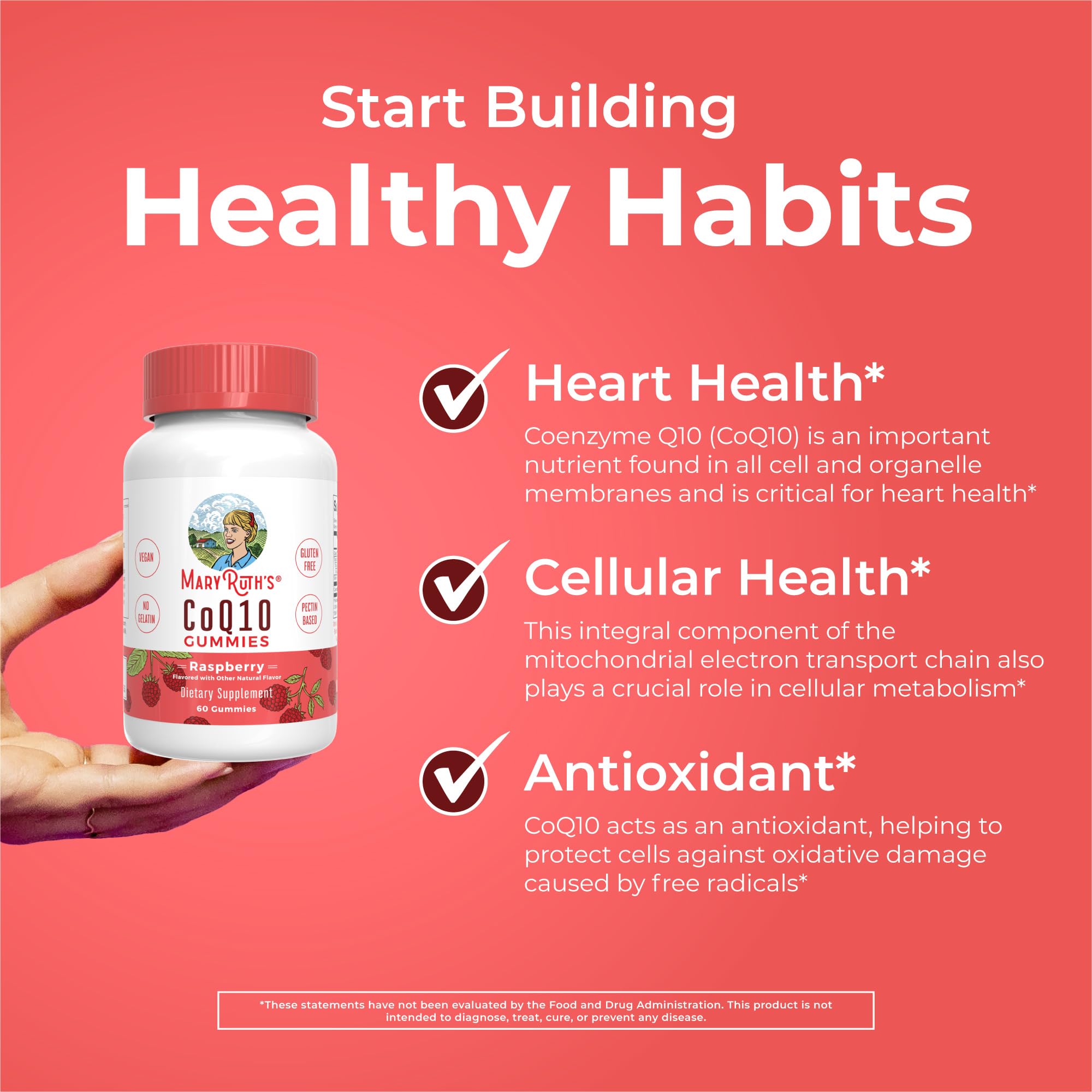 MaryRuth Organics CoQ10 Gummies | Heart Health Support

