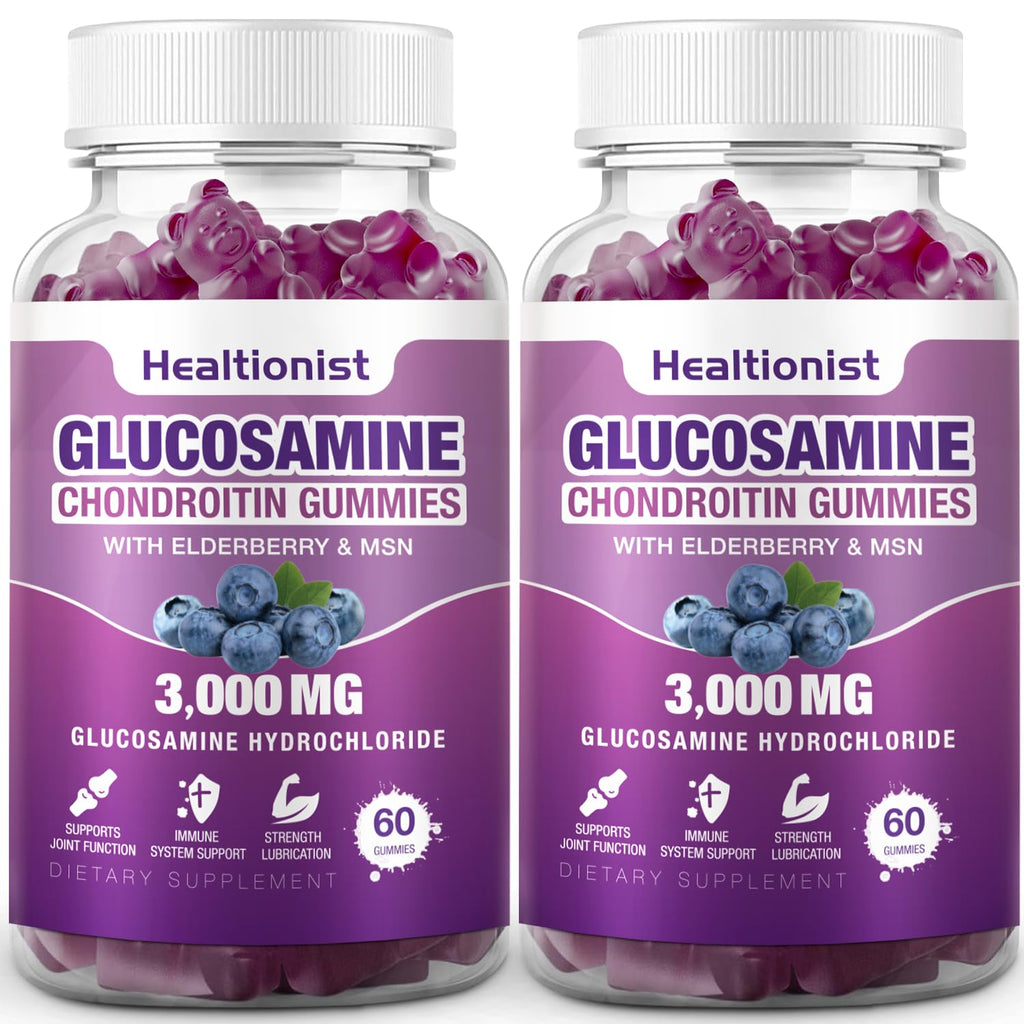 Healtionist Glucosamine Chondroitin Gummies Joint Support

