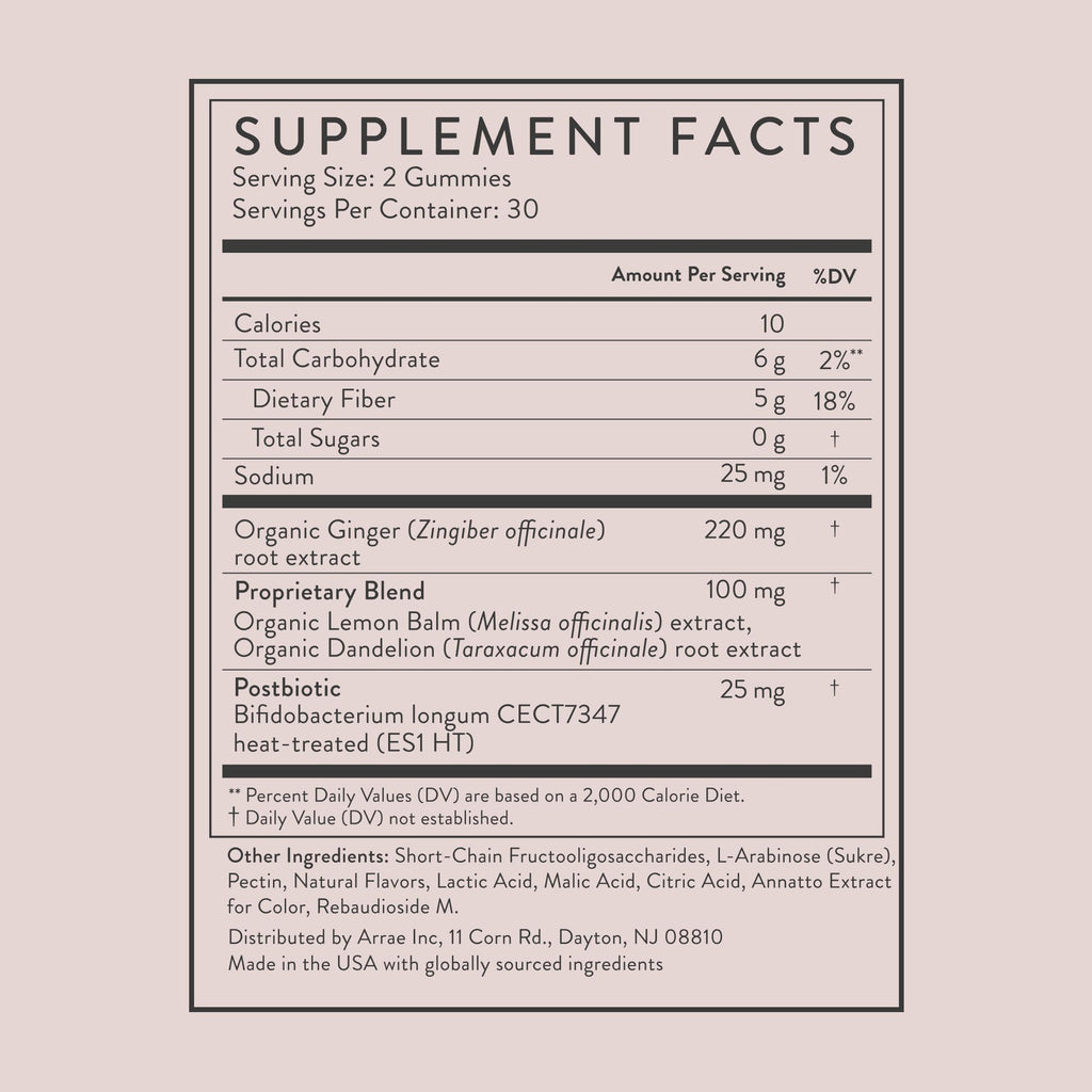 Arrae Bloat Gummies | Sugar-Free Gut Support

