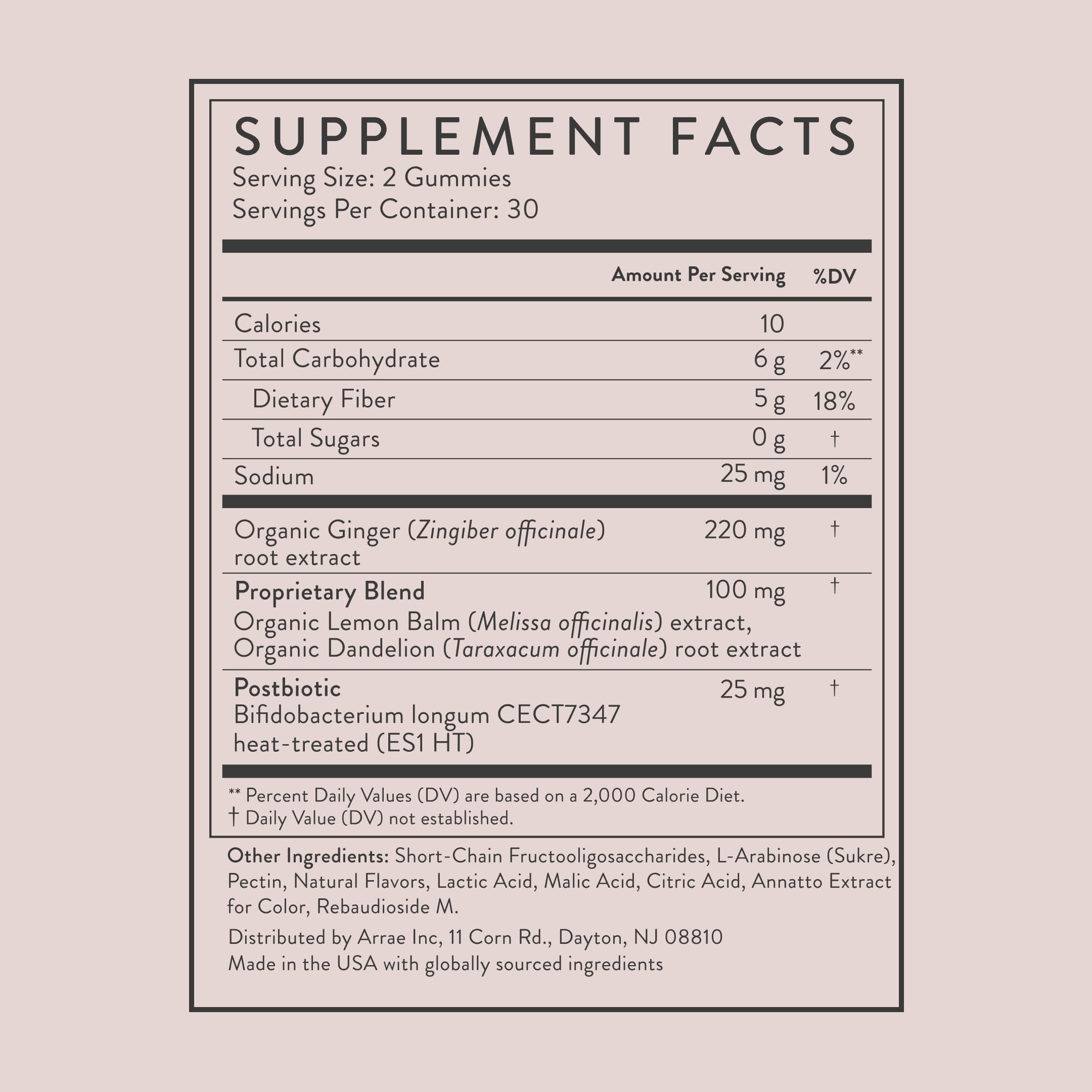 Arrae Bloat Gummies | Sugar-Free Gut Support

