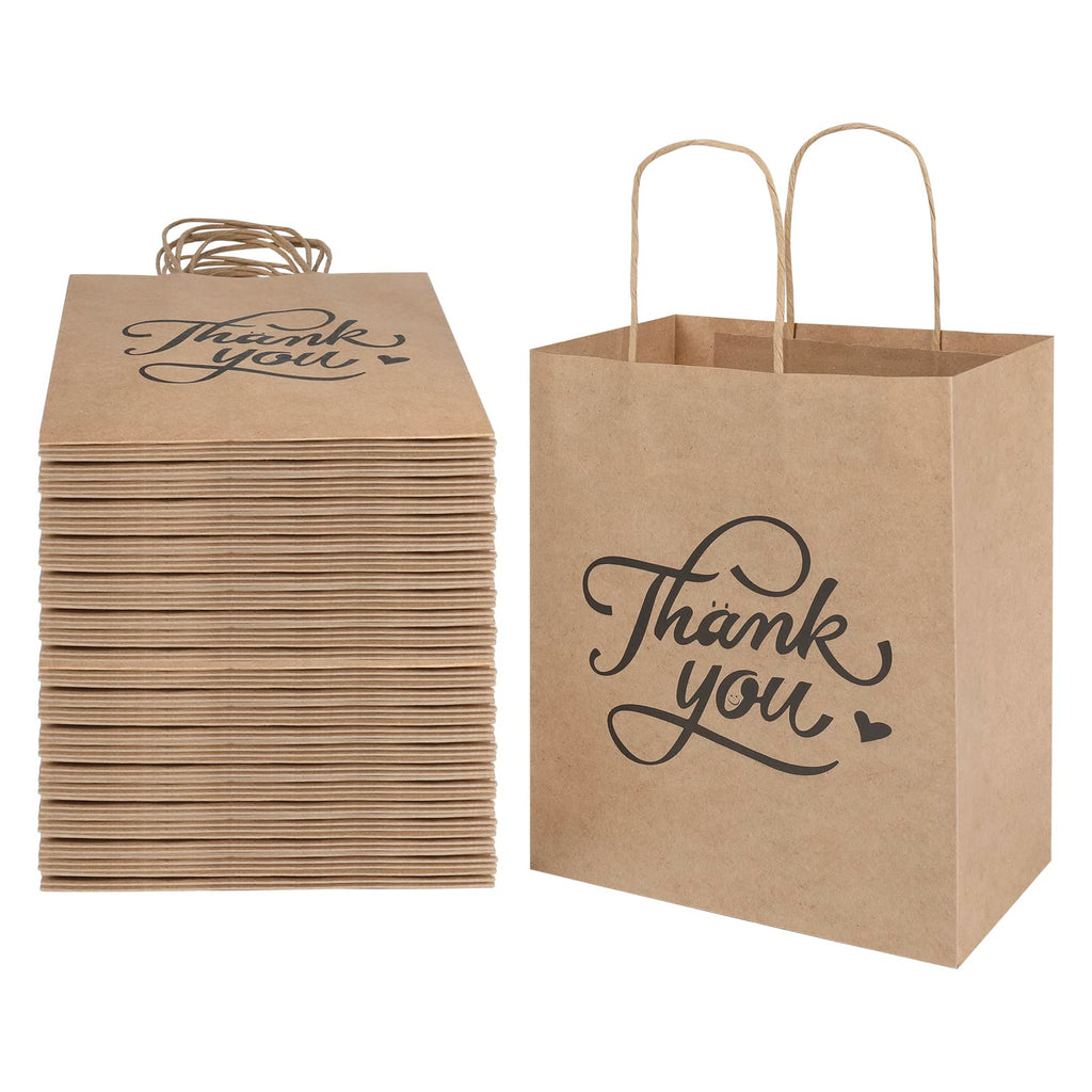 Kraft Paper Gift Bags with Handles by bagmad - Eco-Friendly
