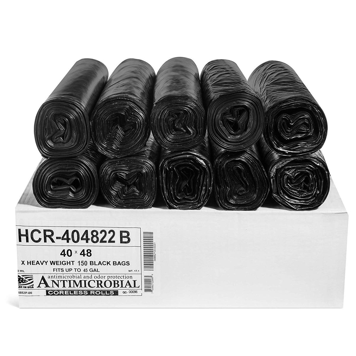 Aluf Plastics High Density Trash Bags - Heavy-Duty
