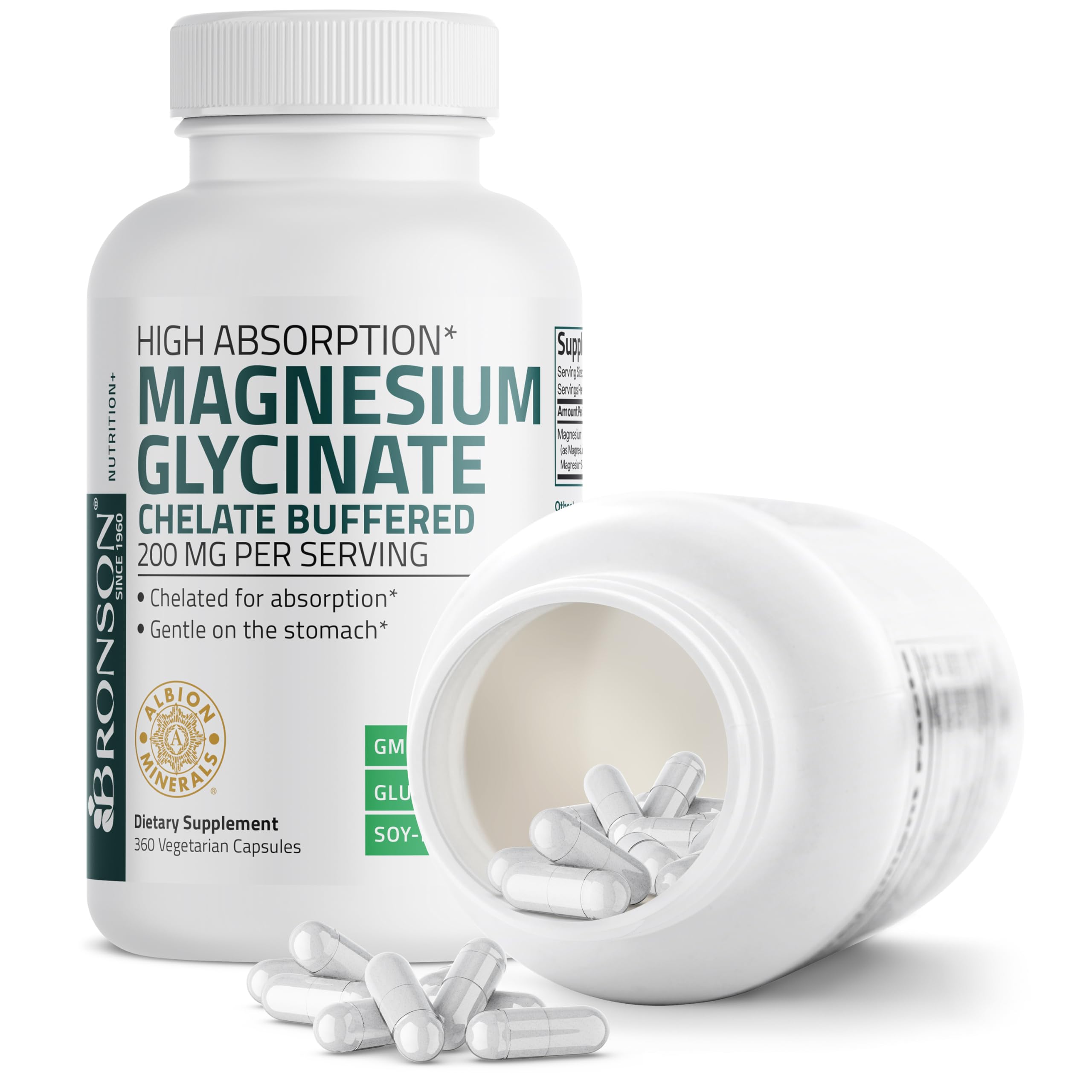Bronson Magnesium Glycinate Chelated Supplement

