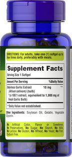 Odorless Garlic Supplement by Puritan's Pride | Heart Health

