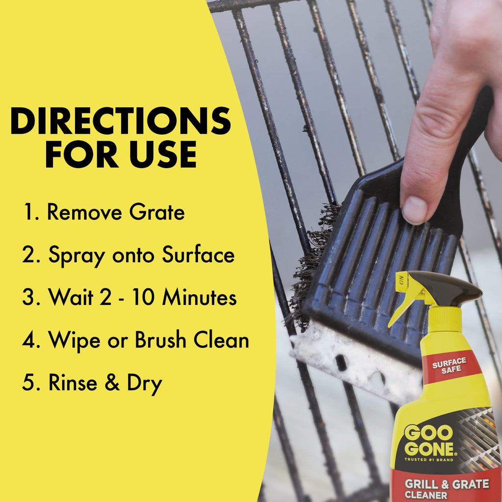 Goo Gone Grill and Grate Cleaner Spray for Grills and Smokers

