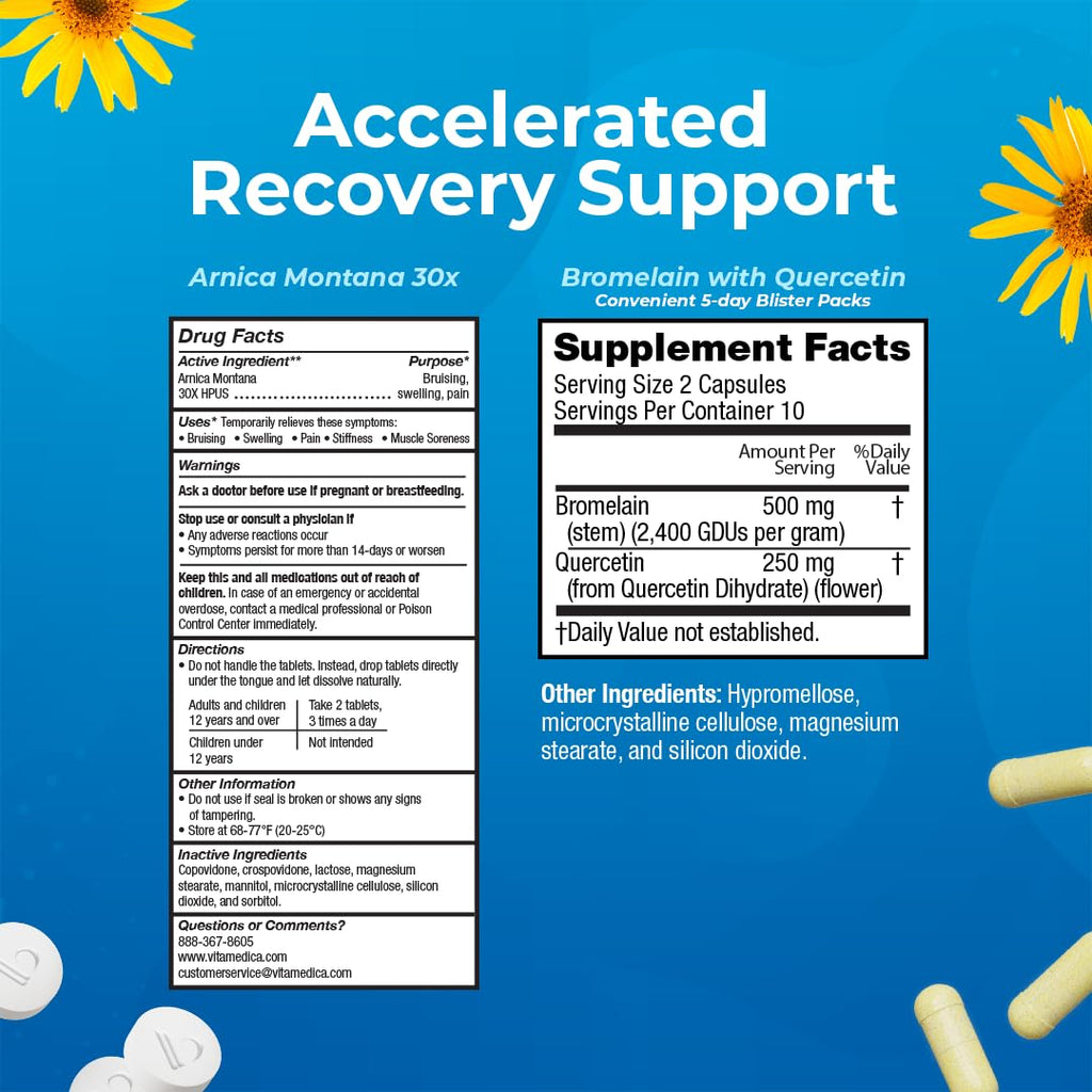 VitaMedica Recovery Supplement | Plant-Based Formula

