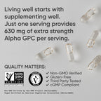Sports Research Alpha GPC 630mg Extra Strength Focus

