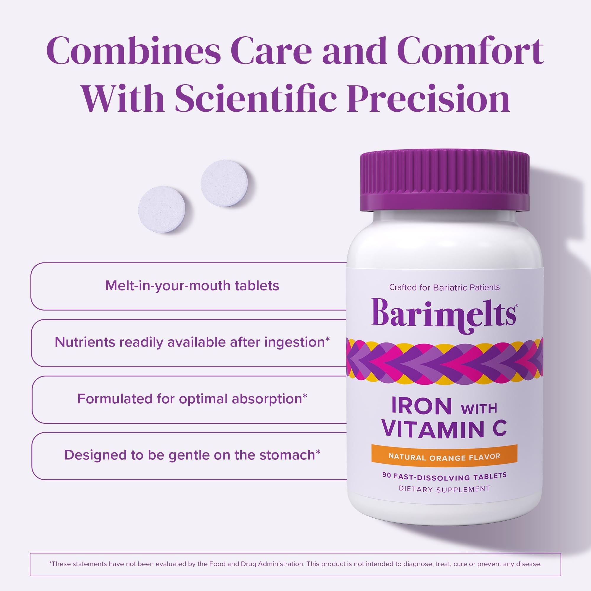 Barimelts Iron with Vitamin C | Sugar-Free Bariatric Iron

