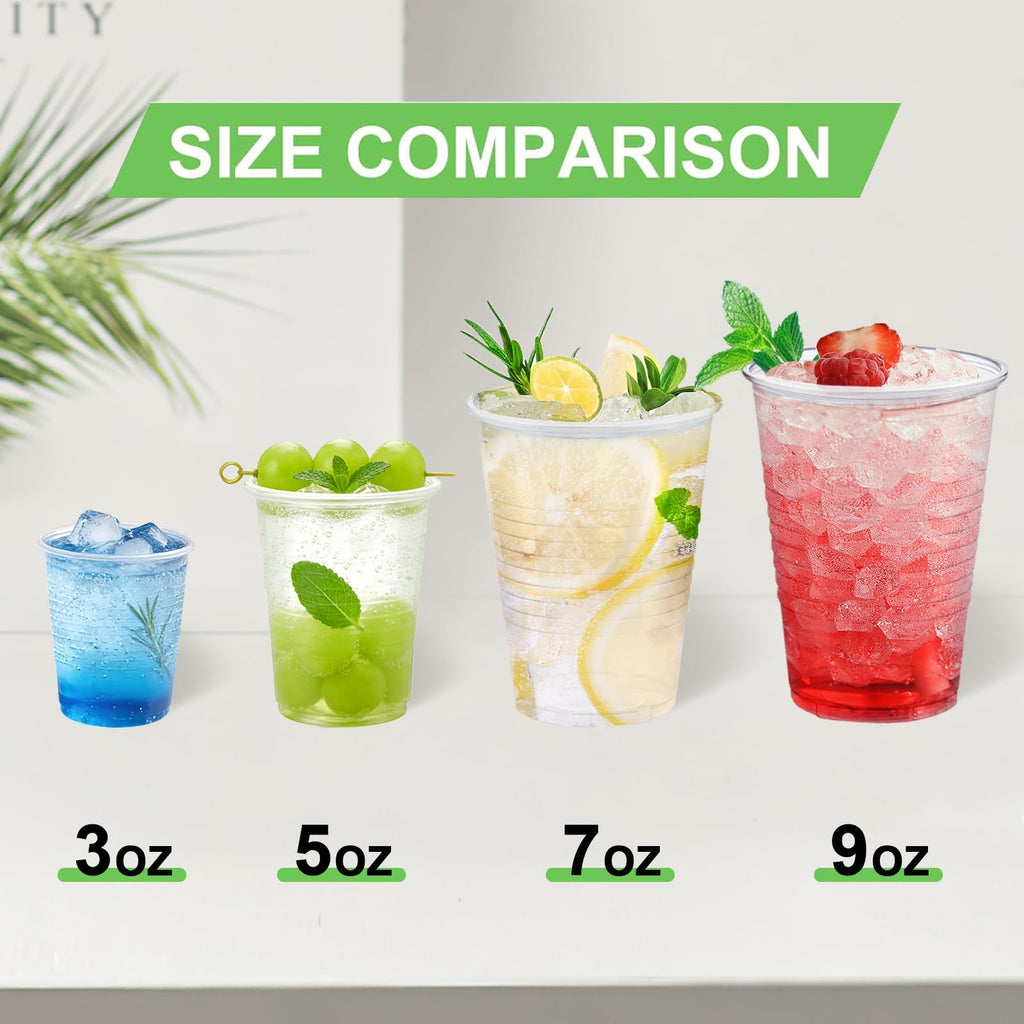 Disposable Plastic Cups by Lamosi – Clear

