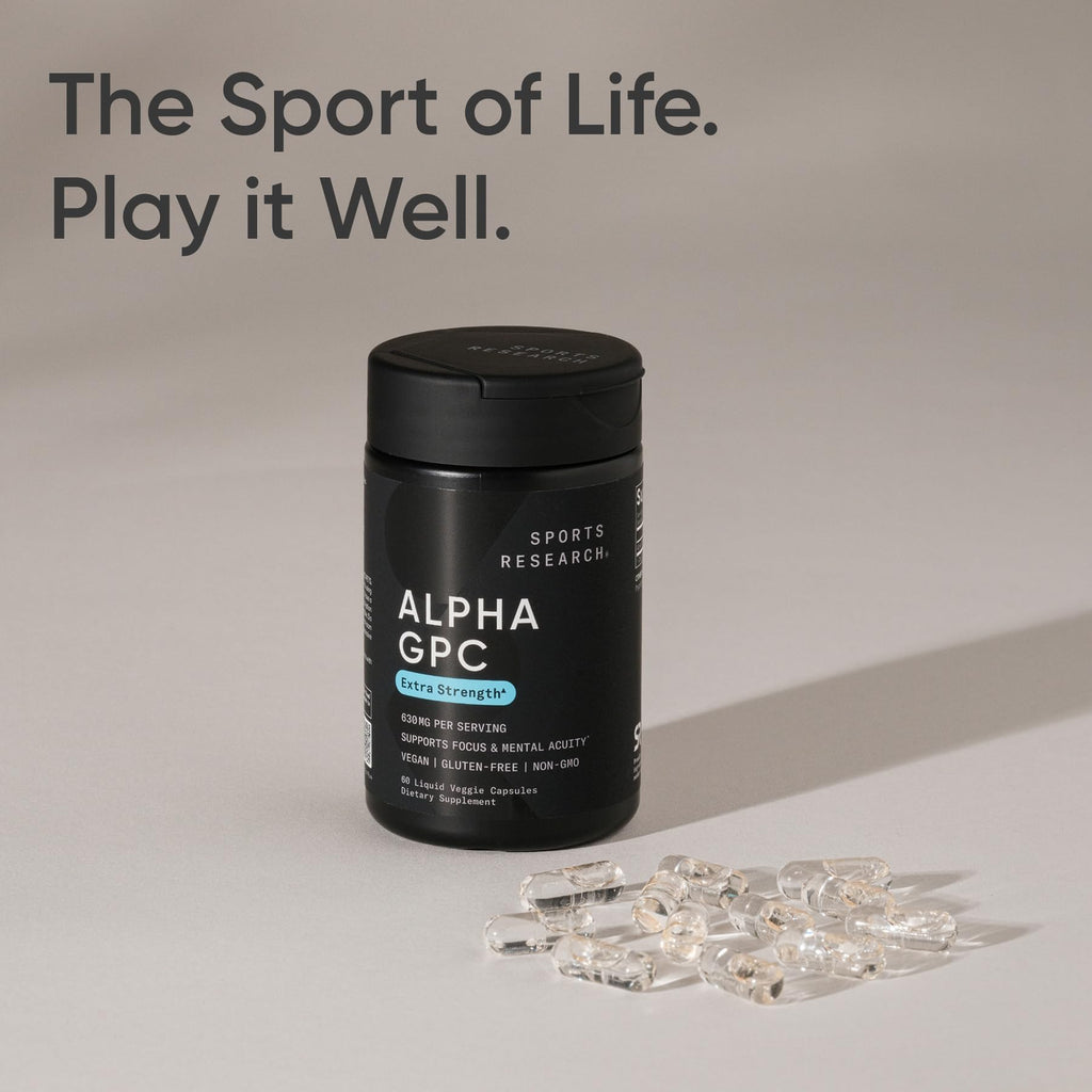 Sports Research Alpha GPC 630mg Extra Strength Focus

