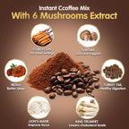 Balincer Mushroom Coffee with 6 Adaptogenic Mushrooms

