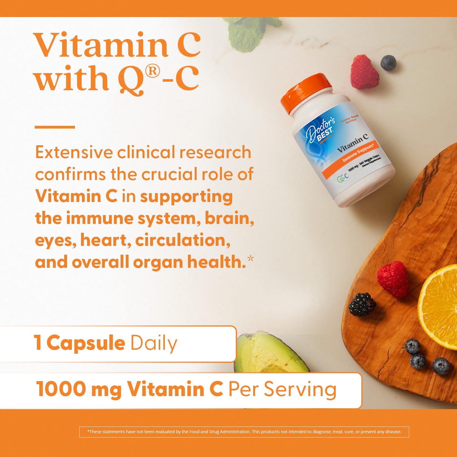 Doctor's Best Vitamin C 1000 mg Vegetarian Capsules


