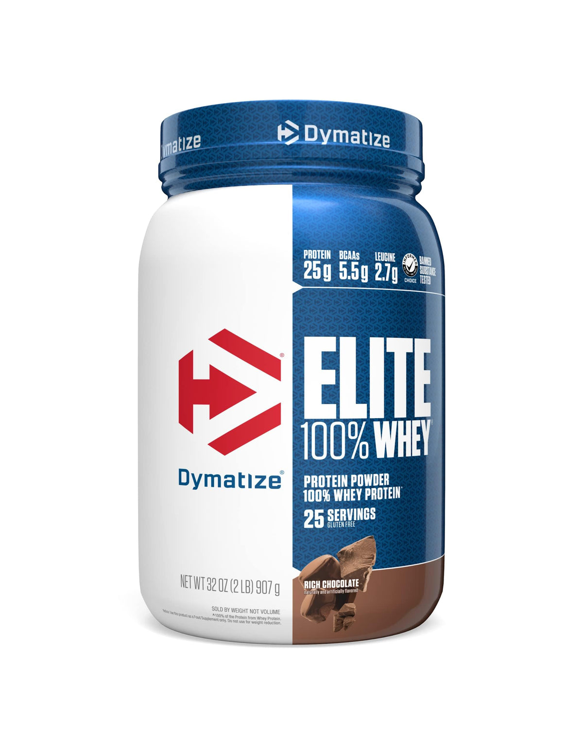 Dymatize Elite 100% Whey Protein Powder with L-Leucine for Fast Digesting