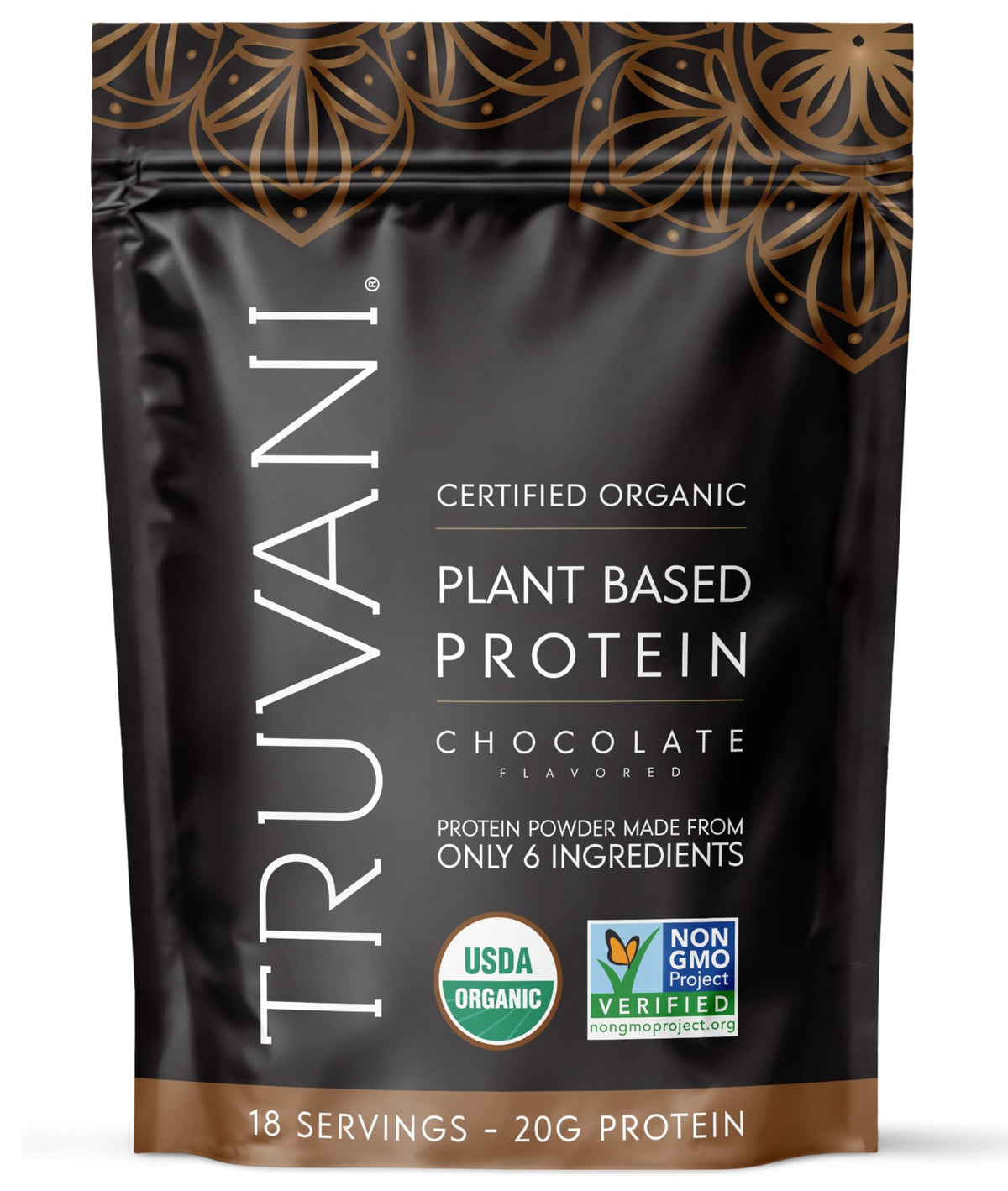 Truvani Organic Plant Based Protein Powder Pea Protein