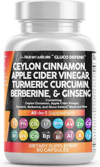 Clean Nutraceuticals Cinnamon Berberine ACV Turmeric Ginseng

