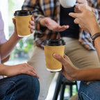 SIUQ Coffee Cups - Insulated Disposable Cups with Lids

