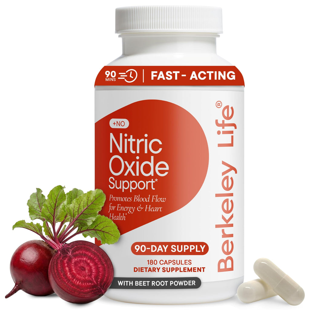 Berkeley Life Nitric Oxide Support, Boost Blood Flow
