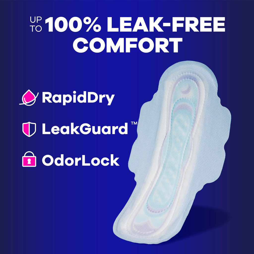 Always Ultra Thin Pads with Wings - LeakGUARD & RapidDRY

