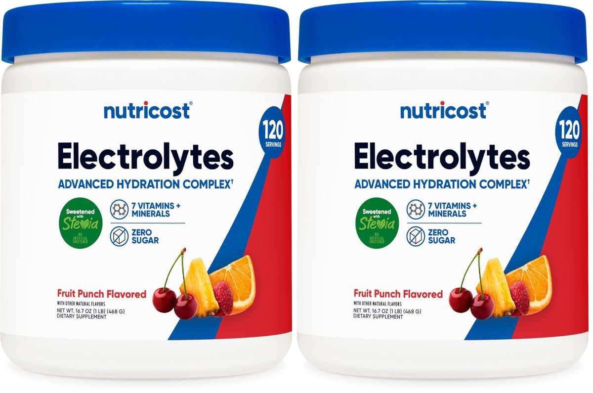 Nutricost Electrolyte Complex Powder - Hydration Drink Mix with Vitamins and Minerals