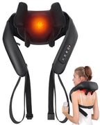 MASGRE Shiatsu Back & Neck Massager with Heat Cordless

