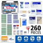 First Aid Only OSHA-Compliant First Aid Kit | Portable Case

