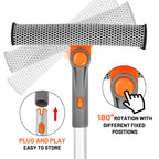 Window Squeegee by eazer with Extension Pole and Rotate-Lock

