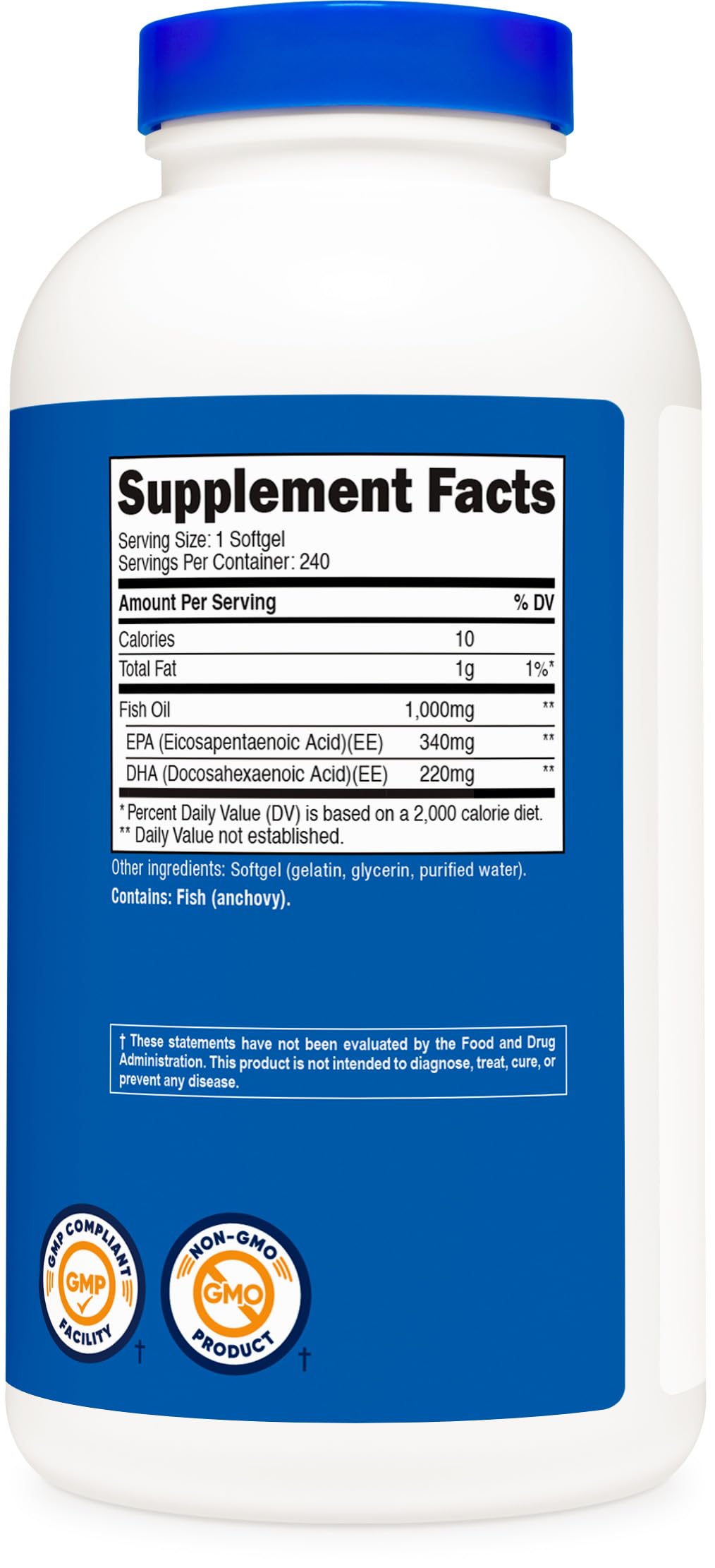 Nutricost Fish Oil Omega-3 Softgels - EPA & DHA

