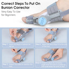 Bunion Corrector with Adjustable Knob for Toe Alignment

