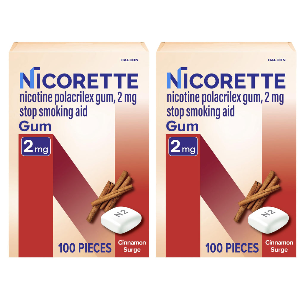 Nicorette Nicotine Gum Stop Smoking Aid

