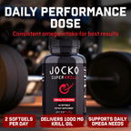 Jocko Fuel Antarctic Krill Oil Omega-3 1000mg Softgels

