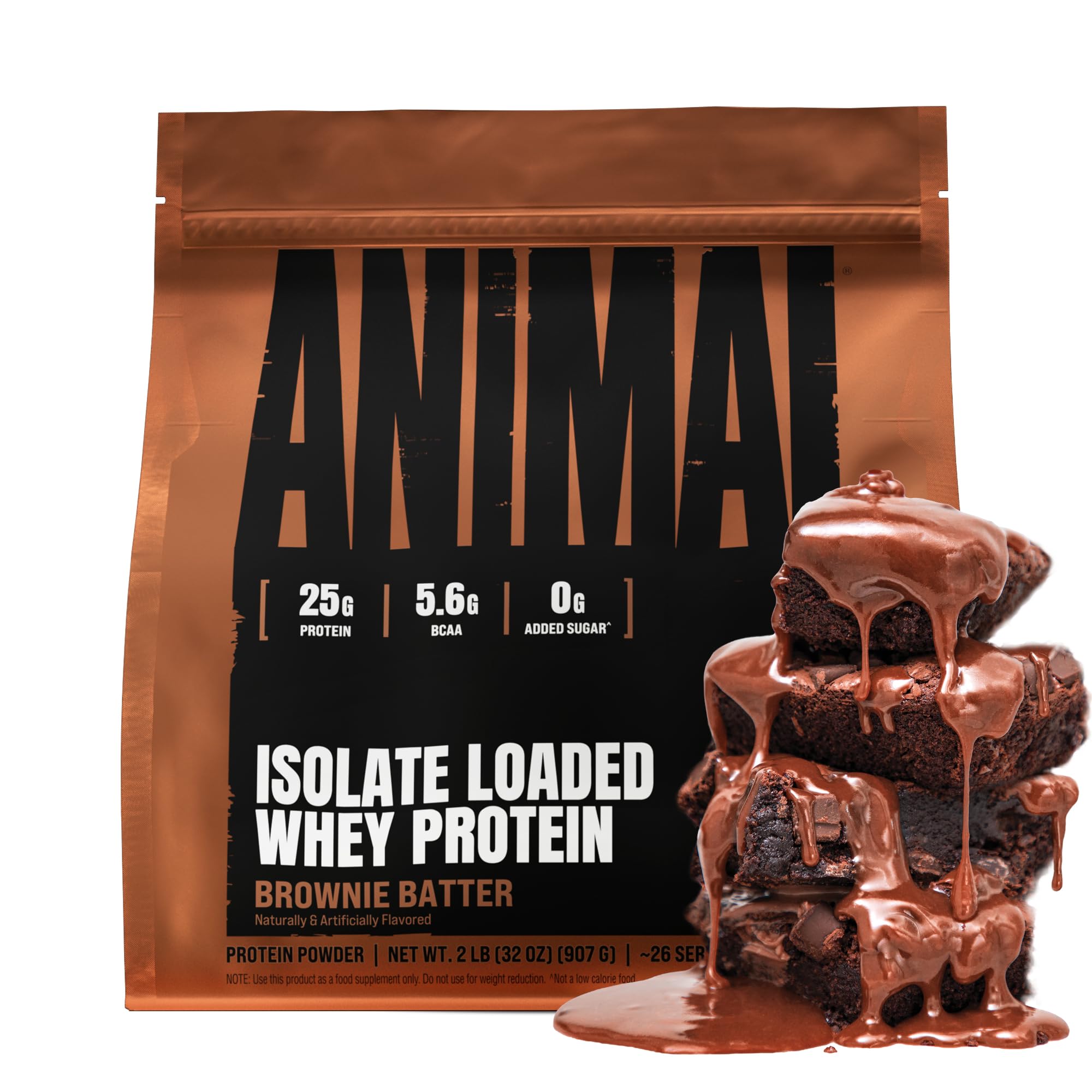 Animal Whey Isolate Protein Powder - 25g Protein, Digestive Enzymes