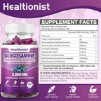 Healtionist Glucosamine Chondroitin Gummies Joint Support

