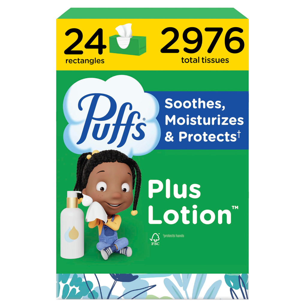 Puffs Plus Lotion Facial Tissues – Gentle Comfort

