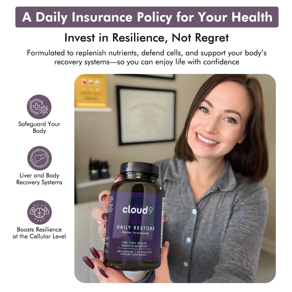 Cloud9 Daily Restore Liver Detox & Recovery Supplement

